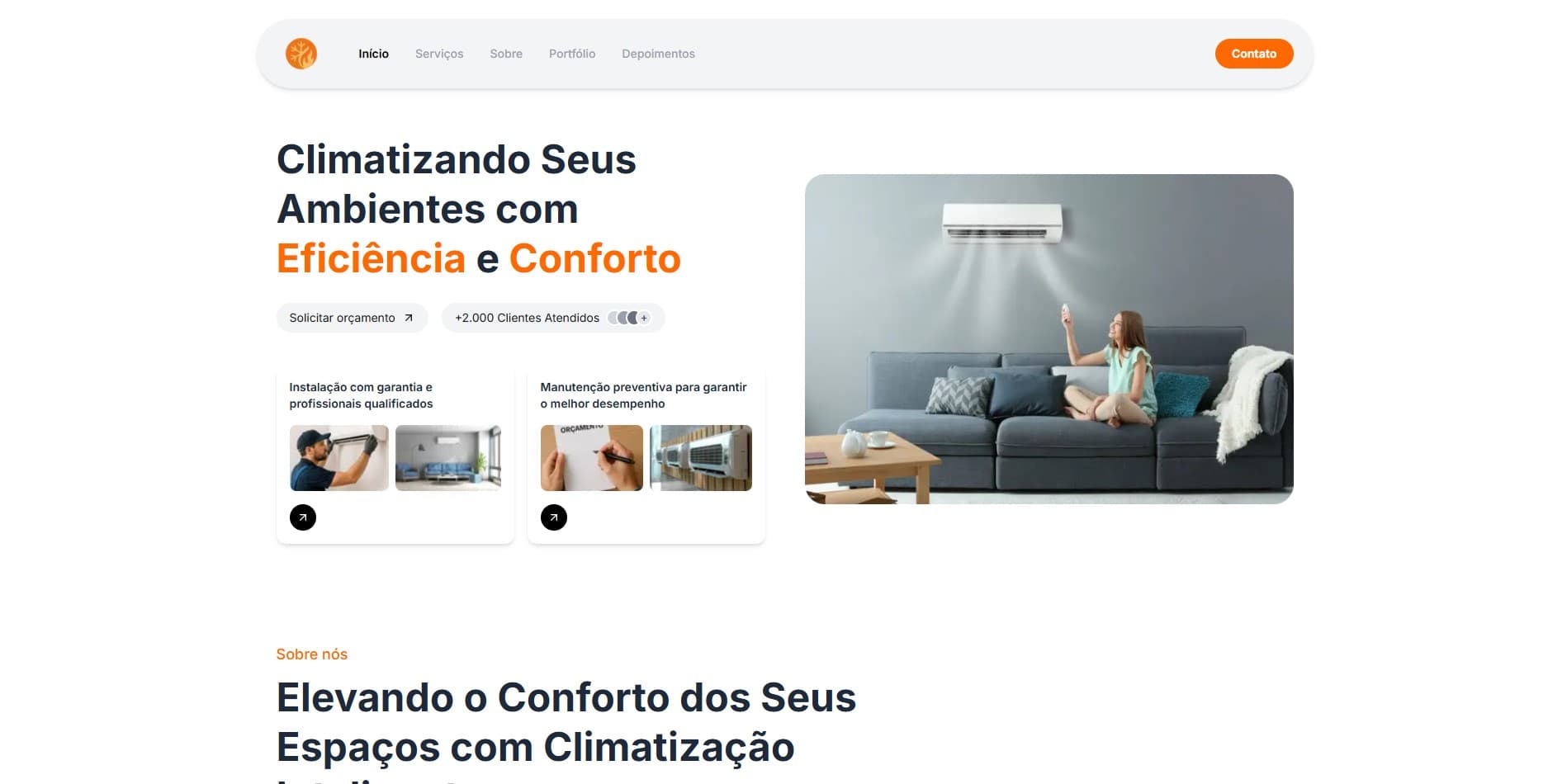 Climatização - Site para Empresa
